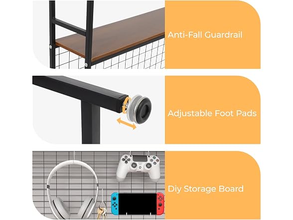 FAHKNS FAHKNS Desktop Bookshelf - 2-Tier Desk