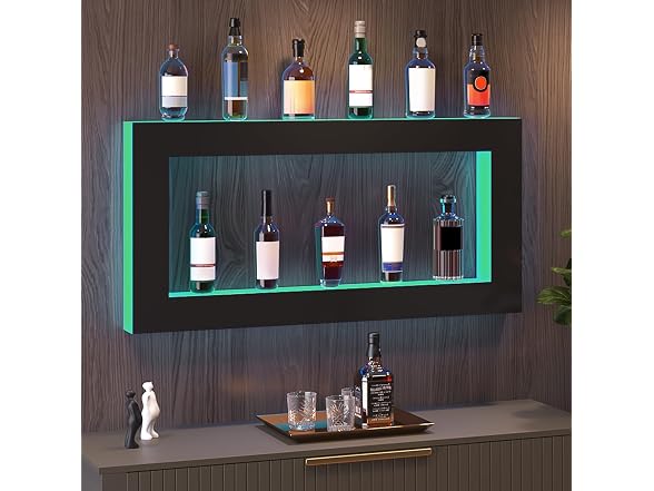 VEVOR LED Lighted Liquor Bottle Display