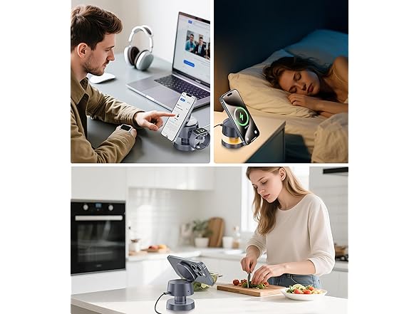 4 in 1 Wireless Charging Station | Lamp