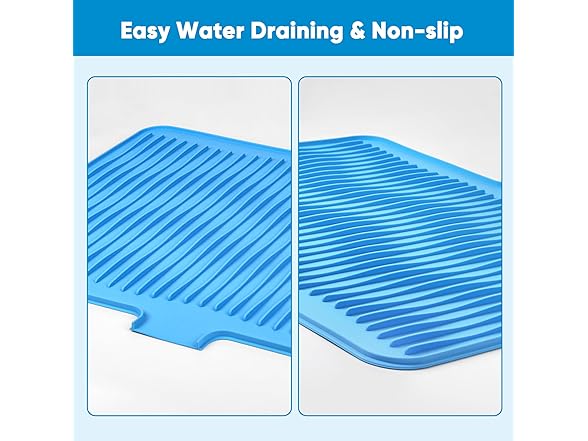 Dish Drying Mat Blue