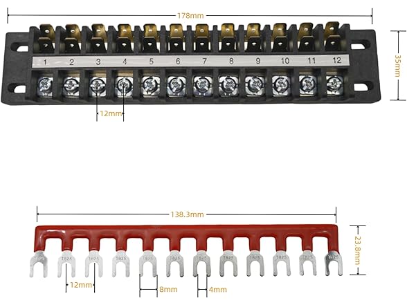 Kuinndoo Double Terminal Block 4 Sets