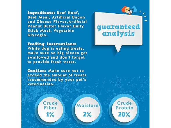 Jack&Pup Filled Cow Hooves for Dogs