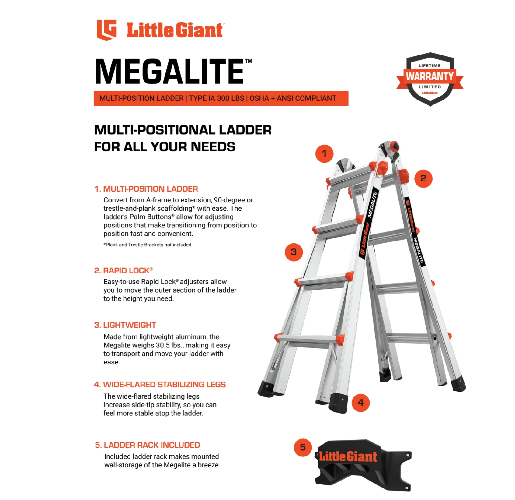 LiLittle Giant 11548-801 MEGALITE+ 2.0, Model 18 - Gallery 5