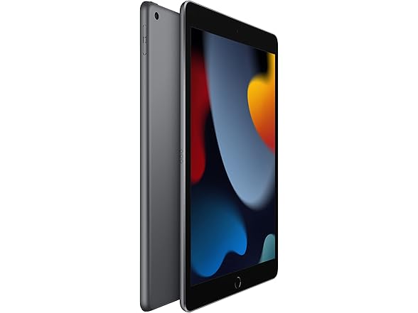 Apple iPad (9th Generation): with A13 Bionic chip, 10.2-inch Retina Display, 64GB, Wi-Fi, 12MP front/8MP Back Camera, Touch ID, All-Day Battery Life – Space Gray (Open Box)