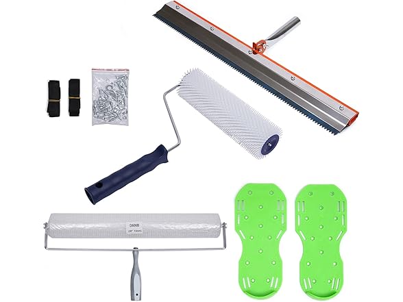 Self-Level Cement Tool Kit w/Shoes