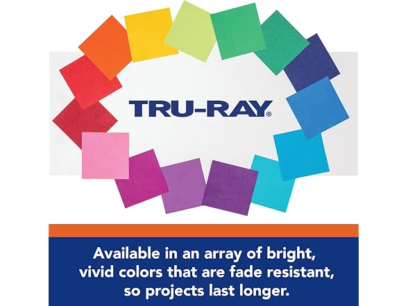 Tru-Ray Heavyweight Construction Paper Pad, 10 Colors