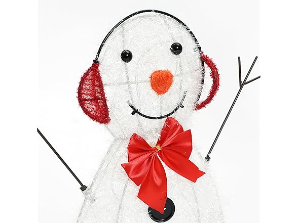LuxenHöme 30" Lighted Snowman Family