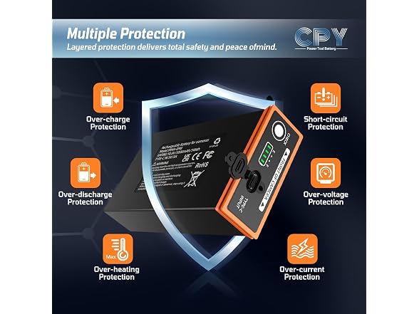 CPY Moultrie Edge Battery 5000mAh 2-Pk
