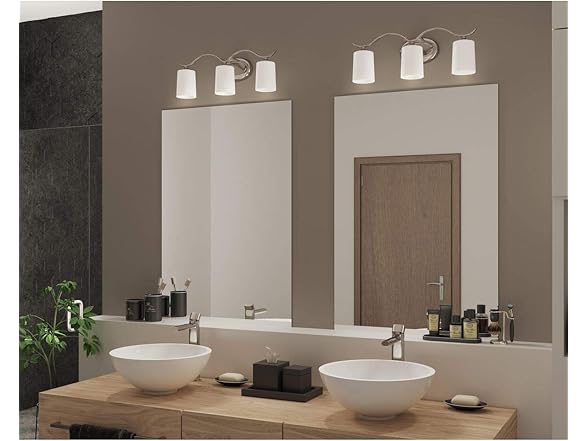 Inspire 3-Light Bath Vanity, Nickel