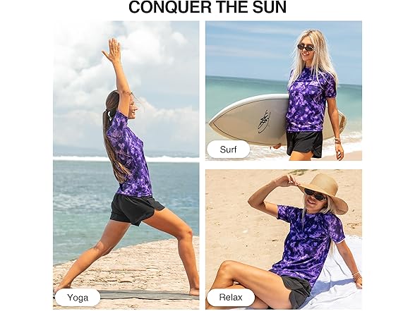 Kanu Surf Women's Rashguard Purple (L)