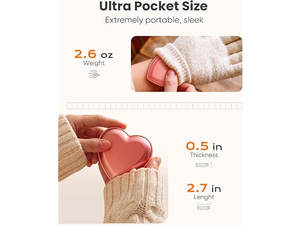 Korbot Hand Warmers Rechargeable
