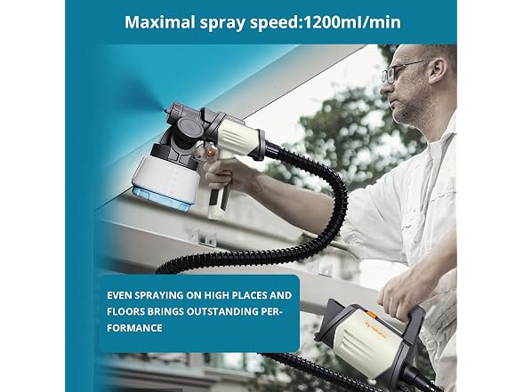 TILSWALL Shark800 800W Paint Sprayer White - Gallery 8