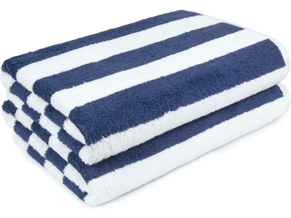 Amazon Basics Cabana Stripe Beach Towel