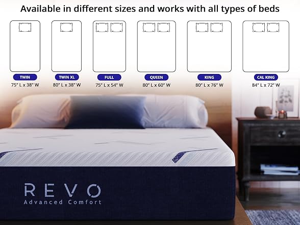 REVO Sleep 12" Gel Foam Mattress