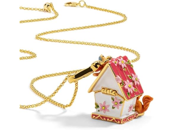 Kaipink Squirrel Bird Flower House Charm