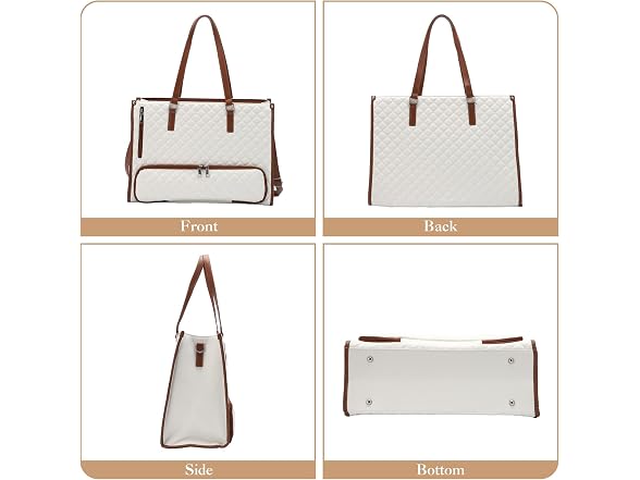 MOVECOM PU Leather Lunch Bag Work Tote