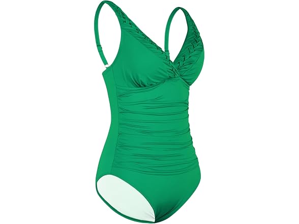 Hilor Women (8) One Piece Pin Tucked Swimsuits
