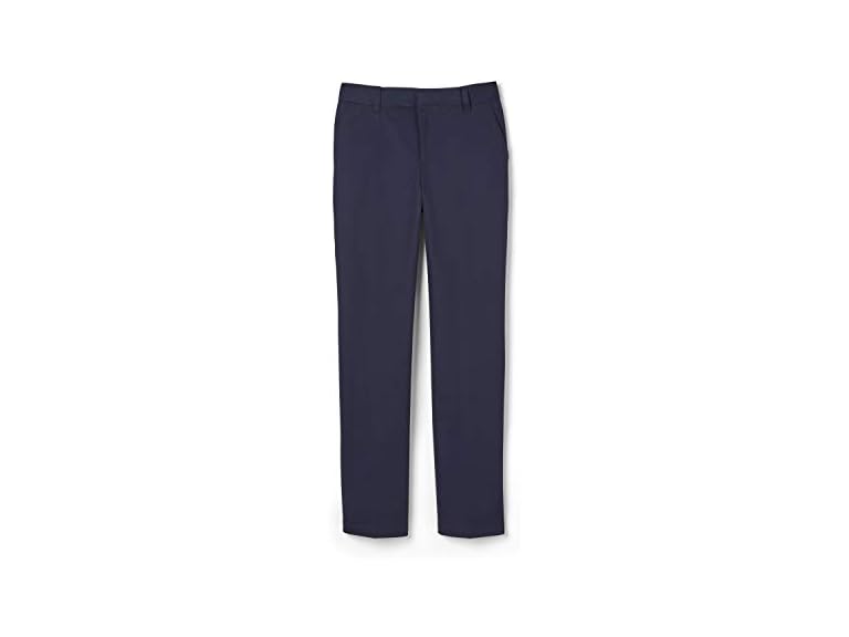 French Toast Boys' Adjustable Waist Relaxed Fit Pant (Standard & Husky), Navy Blue, 18 Husky