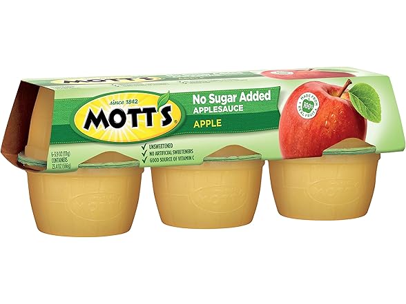 Mott's No Sugar Added Applesauce, 3.9 oz