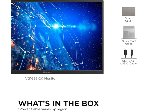 ViewSonic VG1656-2K-S 16" 1600p IPS Portable Monitor