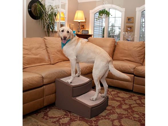 Pet Gear Easy Step II Extra Wide Pet Stairs, Espresso