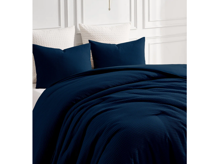 Kathy Ireland 2449 King Kathy Ireland 3 Pc Waffle Comforter 