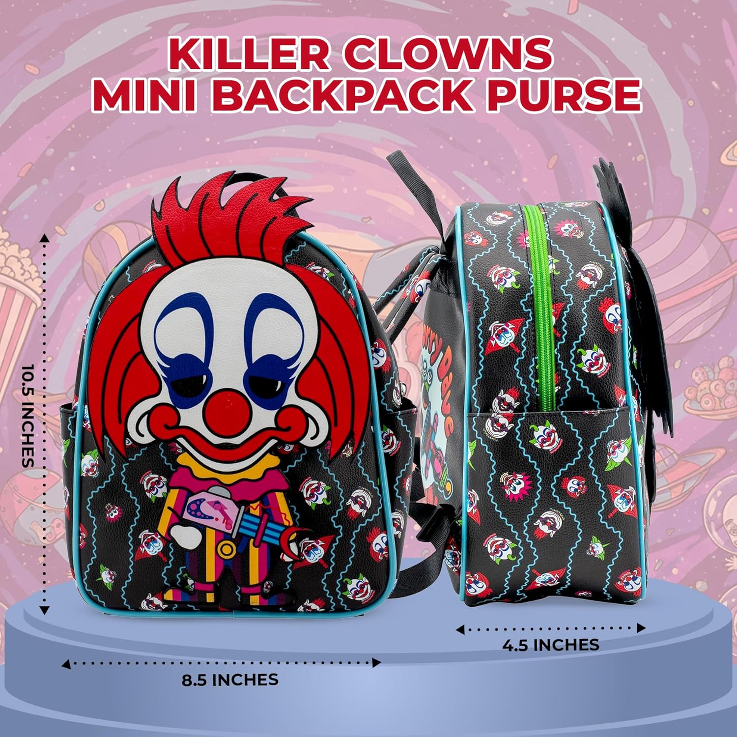 10.5" Killer Clowns Mini Backpack - Gallery 12
