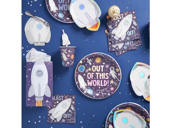 C.R. Gibson Rocket Lunch Napkins, 20-Ct