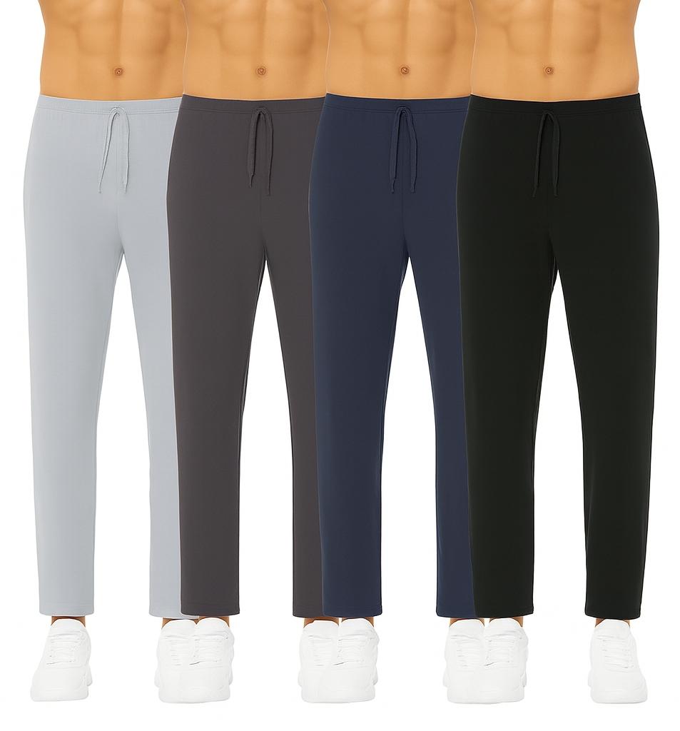 4Pk Asst Mens Butter Soft Lounge Pants - Gallery 8