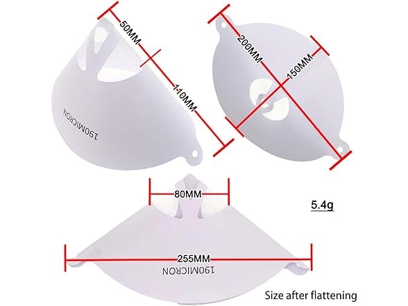 TILSWALL 50pcs Paint Strainer Filters