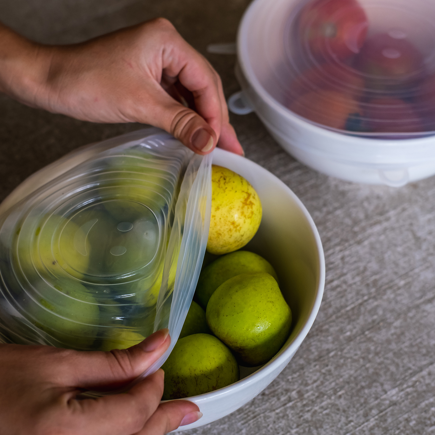 6pk Reusable Container Lid Covers - Gallery 13
