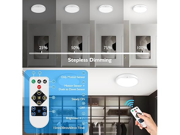 Lakumu 2-Pack 9" Motion Sensor Ceiling Light