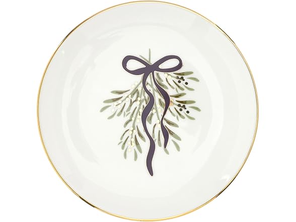 Appetizer Plates - Set of 4 Lilac Bow