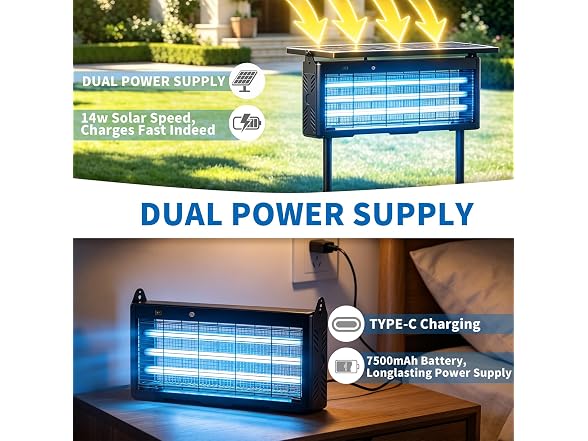 Murutoi 18W Solar Bug Zapper Outdoor