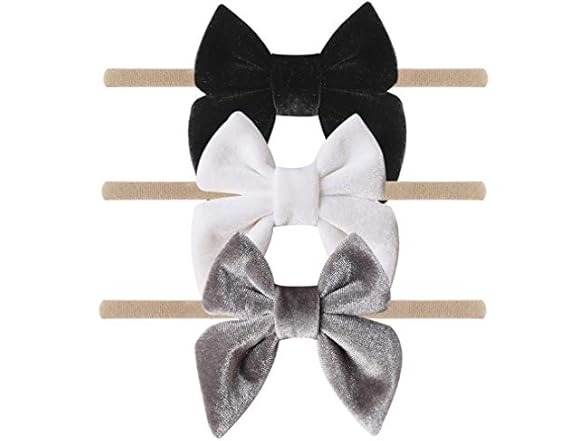 YanJie Baby Velvet Bow Headbands