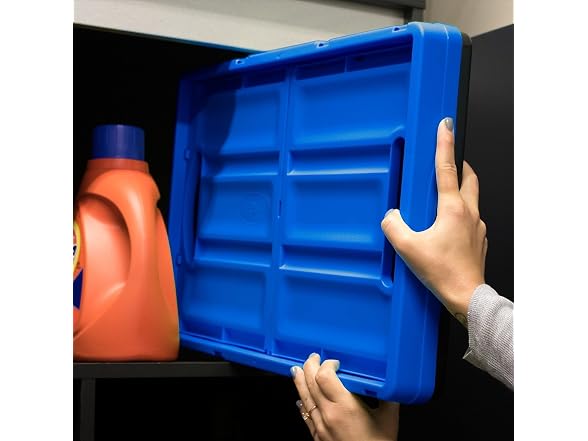 CleverMade Collapsible Storage Bins 46L (3-Pack)- Ocean