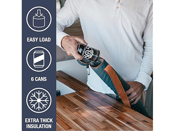 CleverMade Insulated Cooler Beer Tube Sleeve