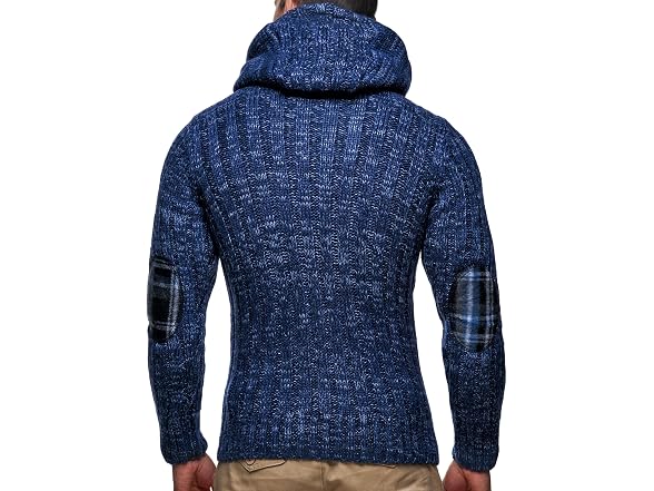 Leif Nelson Men's Knitted Hooded Sweater