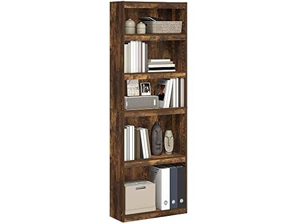 Furinno Jaya Enhanced Home 5-Tier Shelf Bookcase