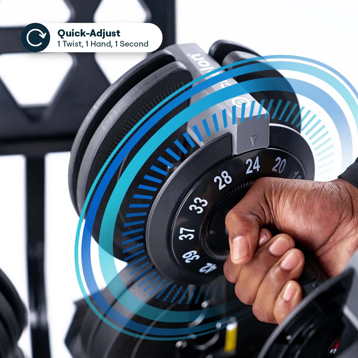 Echelon Strength Adjustable Dumbbells with Stand - Gallery 21