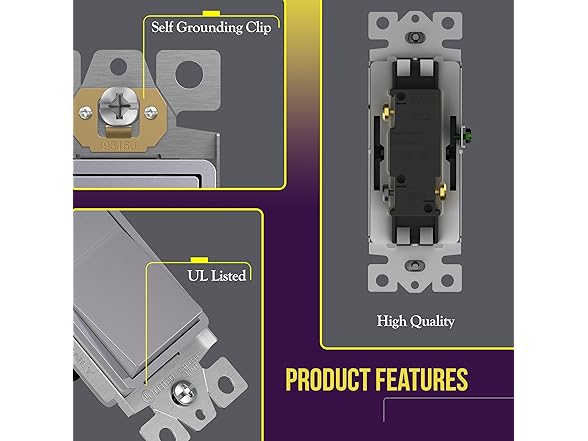 ENERLITES 3-Way Decorator Paddle Light