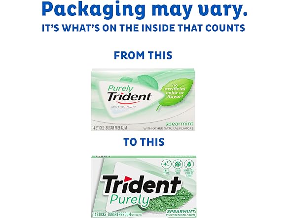 Trident Purely Spearmint Sugar