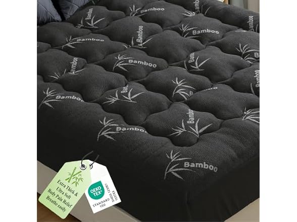 Luxe Linen Bamboo Pillow Top Topper