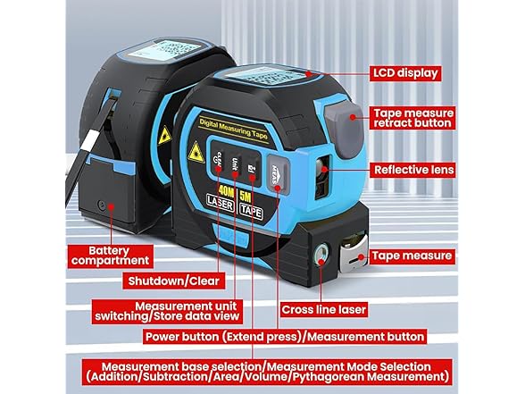Generic AAP-Tool-134 Digital Measuring Tape
