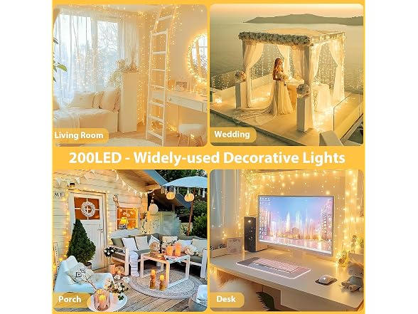 200 LED Connectable String Lights