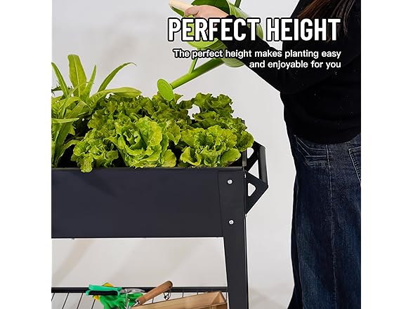 32" Raised Garden Bed with Wheel