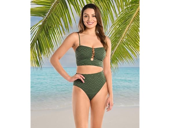 La Blanca Women Bandeau Bikini Swimsuit Top