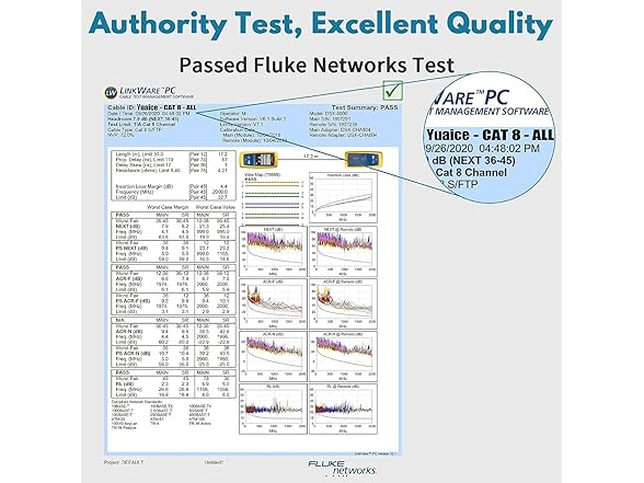 30FT High Speed Flat Cat 8 Ethernet Cable