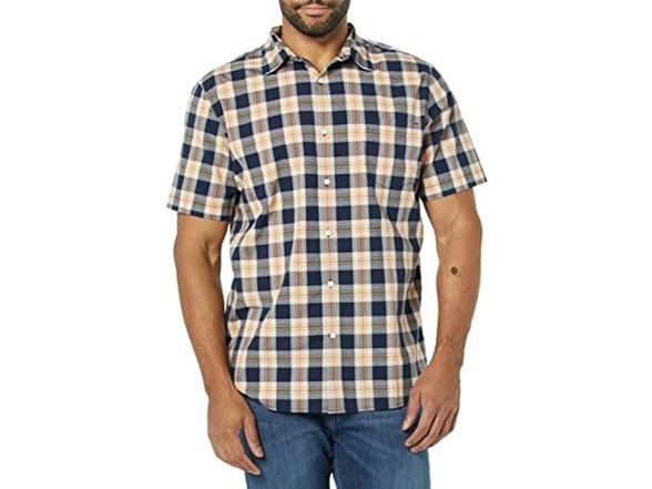 Navy Gold Plaid