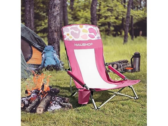 HAUSHOF 2-Pack High Back Beach Chairs
